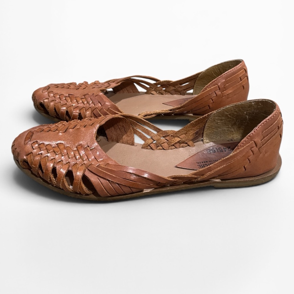Genuine Harrache Leather Shoes Size 6 Made in Brazil